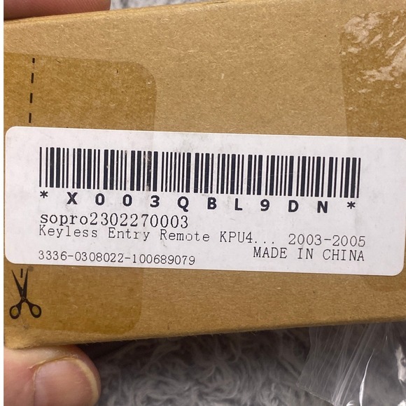 Mazda Keyless Entry Remote‎ 2 Button Lock Unlock 2003-2005 - Picture 5 of 6